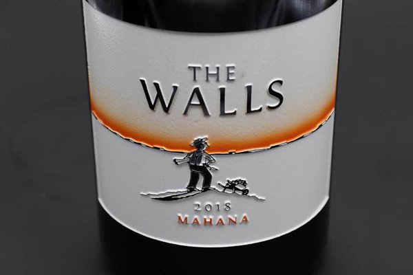 THE WALLS "Mahana" 2018 HAND-ETCHED AND PAINTED 1.5L MAGNUM